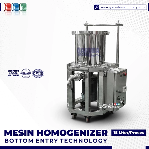 15 Liter Vacuum Homogenizer Machine Without Heating - High Speed Syrup Mixer