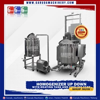 MESIN HOMOGENIZER UP DOWN WITH HEATING TANK AND COOLING TANK 200 LITER