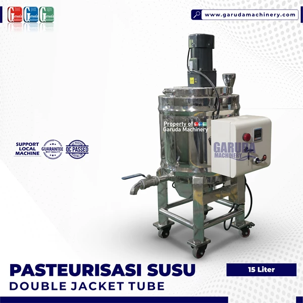 Mesin Homogenizer Pasteurisasi Susu  - Tabung Double Jacket 15L