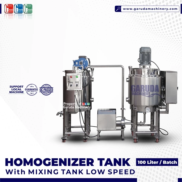 Mesin Homogenizer dan Mixing Pendingin dengan Pompa Transfer