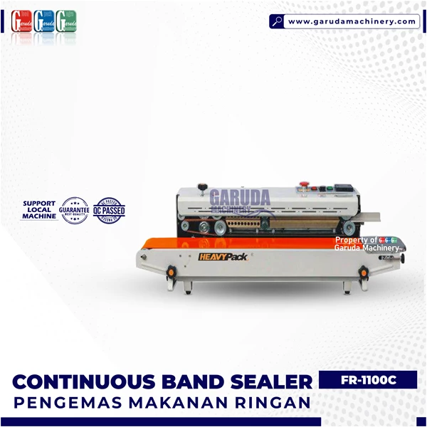 LIGHT FOOD PACKAGING MACHINE (Continuous Band Sealer Horizontal FR-1100C)