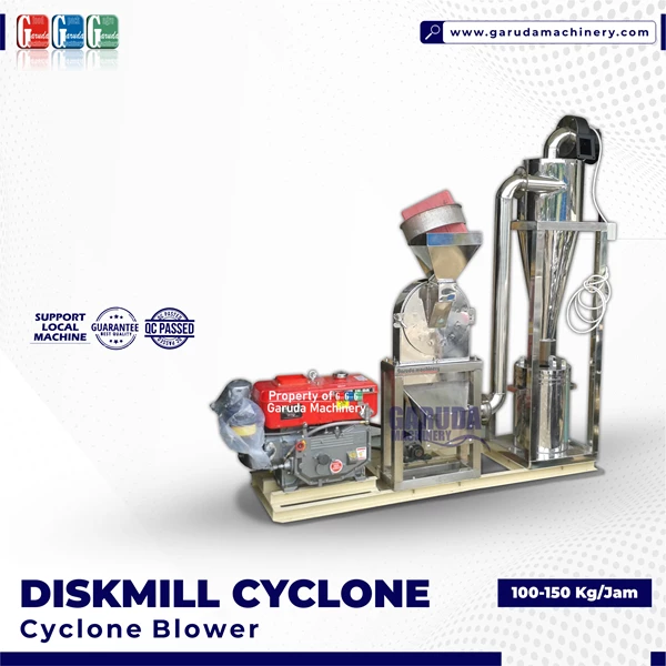 Mesin Diskmill / Penepung Cyclone Lokal 100 Kg