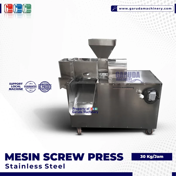 Mesin Screw Press Santan Stainless Steel