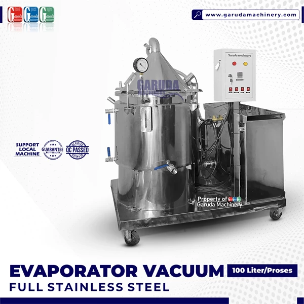 Machine Vacuum Evaporator Stainless Local 100L