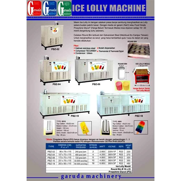 Ice Lolly Machine