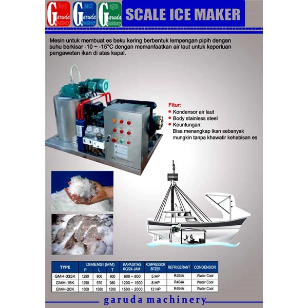 Alat alat Mesin Pembuat Es ( Scale Ice Maker )
