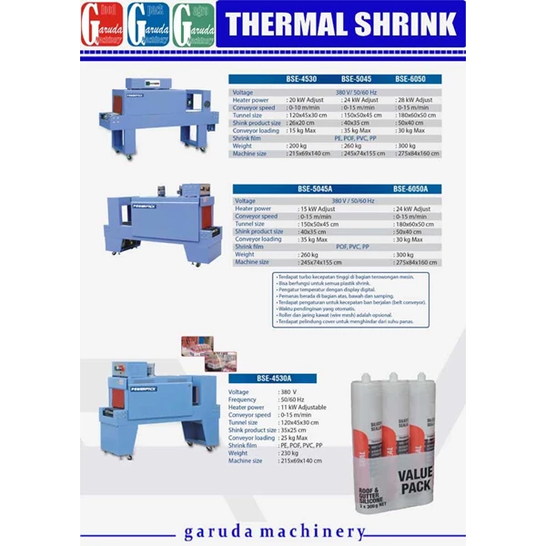 Alat alat Mesin Pengemas ( Thermal Shrink)