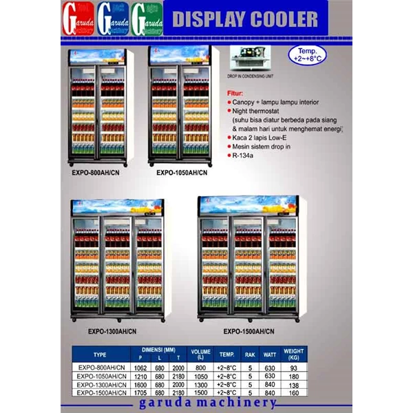 Machines Display Cooler 