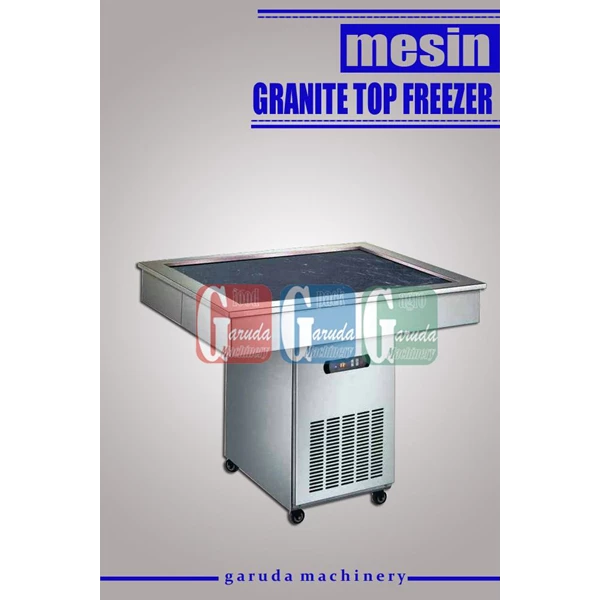 Alat Alat Mesin Pembuat Kreasi Es Krim ( Granite Top Freezer )