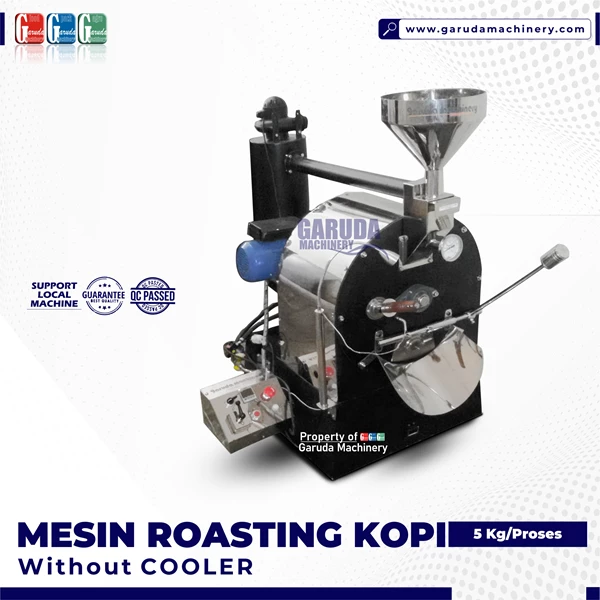COFFEE ROASTING MACHINE - Without Cooler 5KG 