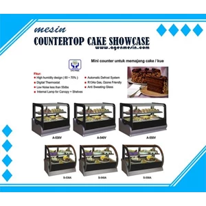 Mesin Countertop Cake Showcase 