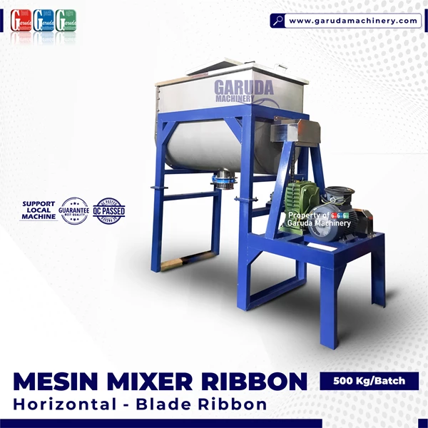MESIN MIXER RIBBON - Pengaduk Bubuk (Powder) 500KG