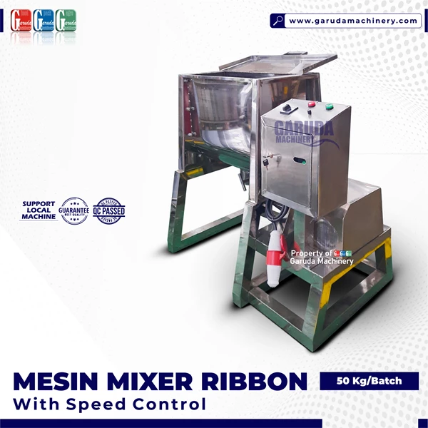 MESIN MIXER RIBBON - with Speed Control 50KG
